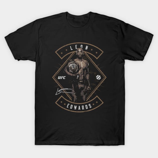 Leon Edwards Champion Pose T-Shirt by ganisfarhan